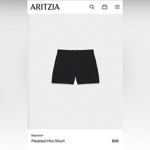 Aritzia | Babaton Pleated Mini Short